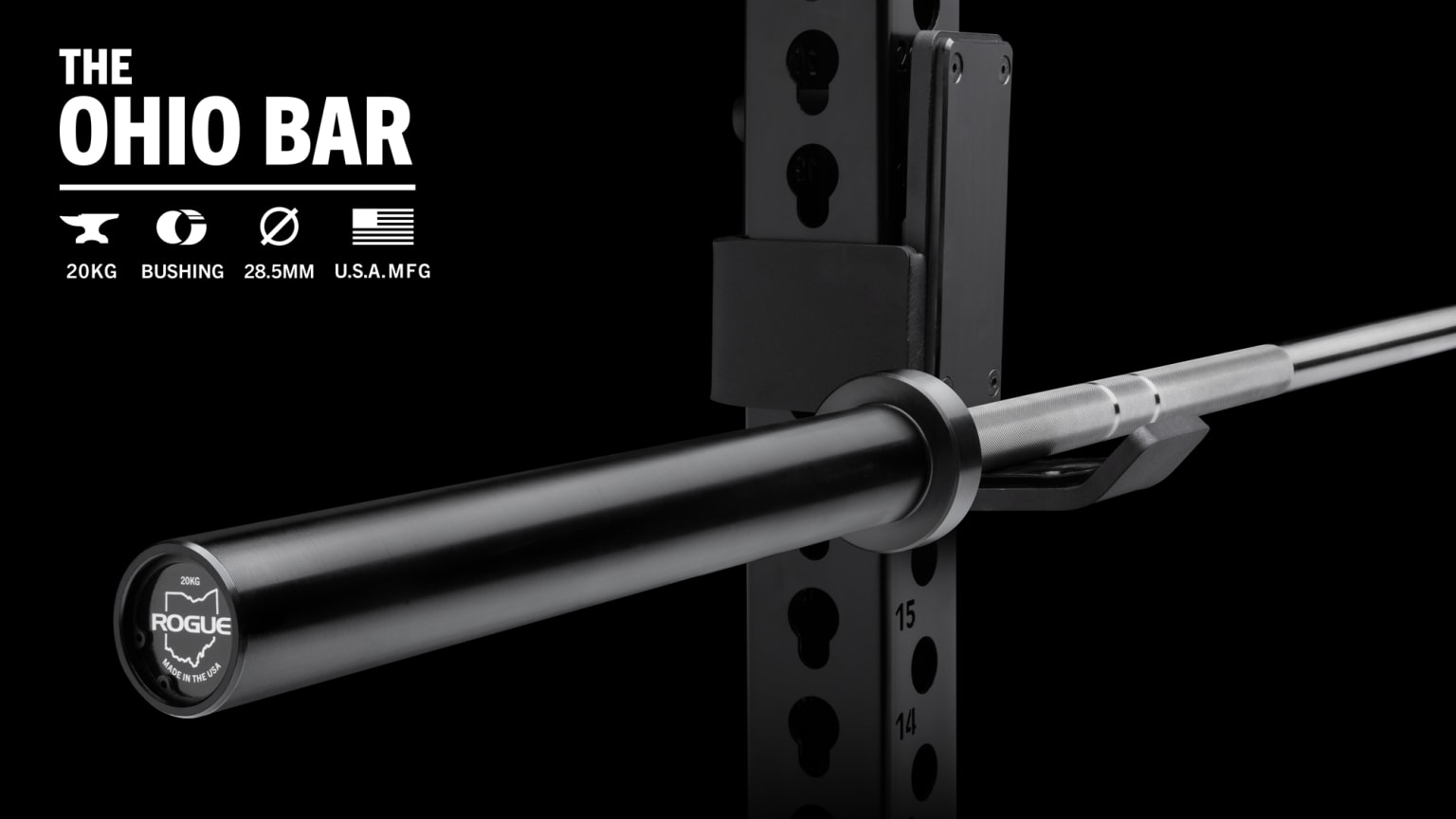 売れ筋商品お見逃しなく The Fitness Rogue | Black / Steel Stainless - Bar Ohio ウエイトトレーニング